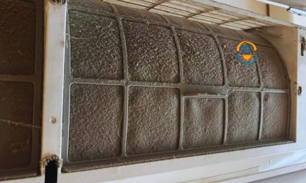 Condenseur très encrassé