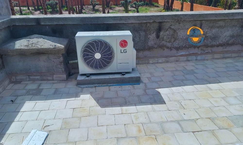 Installation unité LG — villa