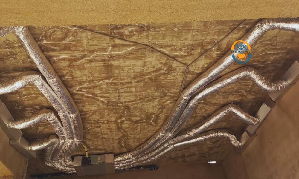 Réseau gaines — vue plafond